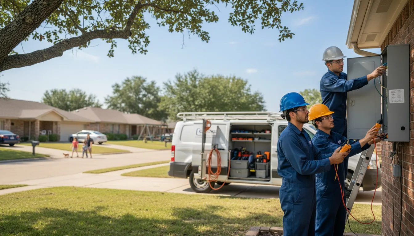 Certified electrician providing emergency electrical services in Healdton, OK
